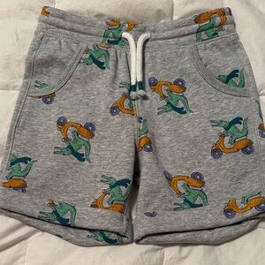 Tucker and Tate Gray Kids Shorts with Fun Print